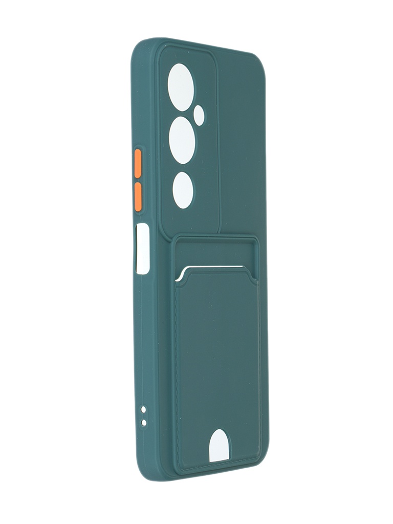 

Чехол Neypo для Tecno Pova 4 Pro Pocket Matte Silicone с карманом Dark Green NPM57148, Tecno Pova 4 Pro