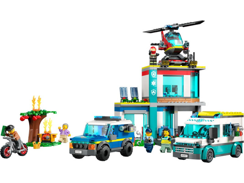 

Lego City Штаб-квартира аварийных транспортных средств 706 дет. 60371, Штаб-квартира аварийных транспортных средств