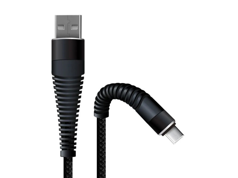 

Аксессуар BoraSCO Fishbone USB - MicroUSB 1m Black 38499, 38499