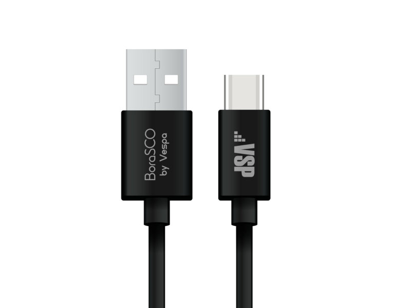 Аксессуар BoraSCO USB - Type-C 3m Black 37935