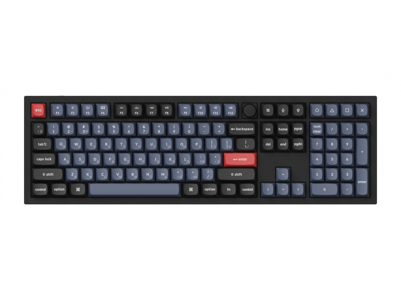 

Клавиатура Keychron Q6 RGB (Blue Switch) Black Q6-M2-RU, Q6