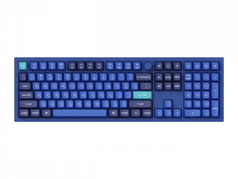 фото Клавиатура keychron q6-o2 rgb (blue switch) blue q6-o2-ru