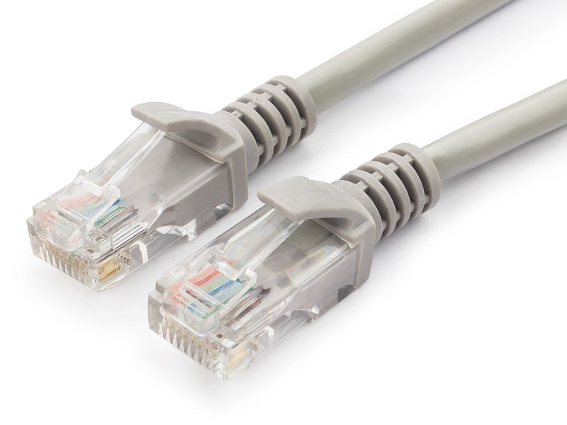 Сетевой кабель Гарнизон CCA Light UTP cat.5e 50cm Grey PC-UTP-5e-0.5