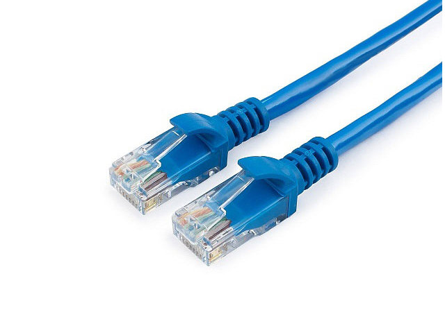 фото Сетевой кабель гарнизон cca light utp cat.5e 50cm blue pc-utp-5e-0.5-b