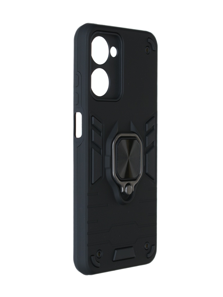 

Чехол DF для Realme 10 (4G) с магнитом и кольцом Black rmArmor-02, Realme 10