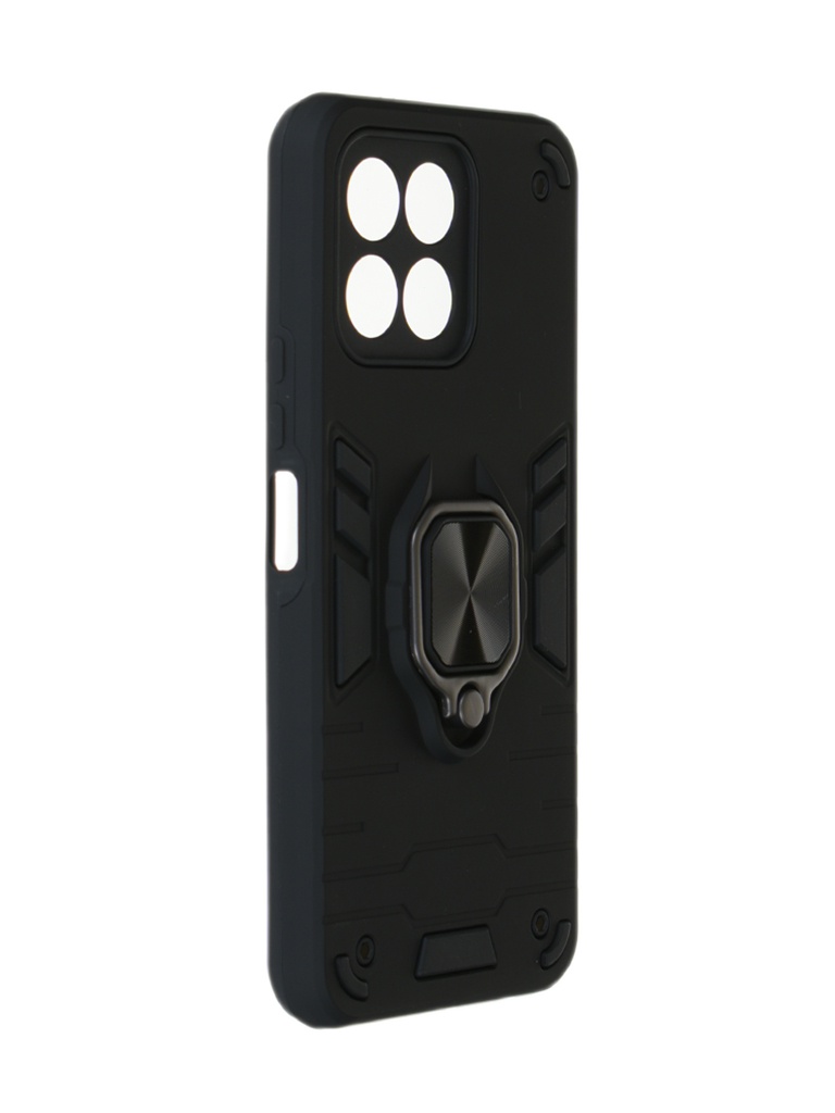 Чехол DF для Honor X6 с магнитом и кольцом Black hwArmor-01 чехол df для oppo a78 4g с магнитом и кольцом black oarmor 03