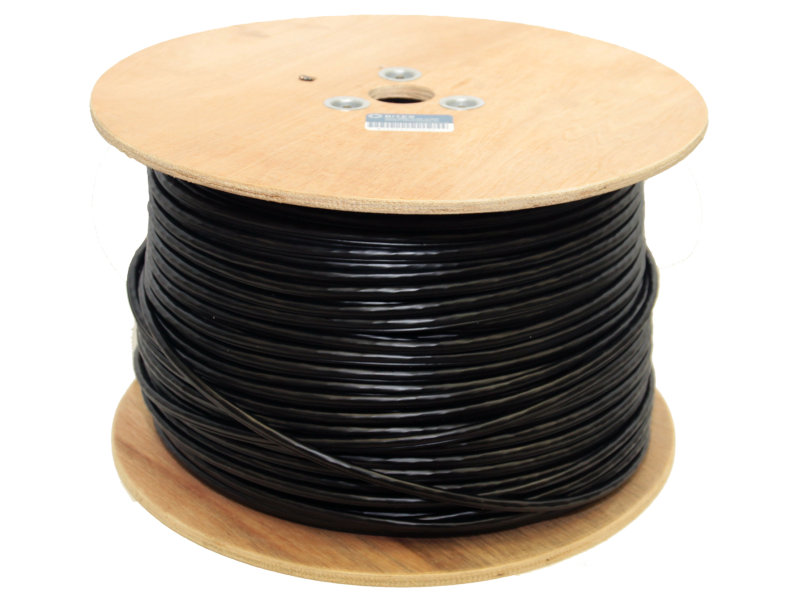 Сетевой кабель 5bites Express UTP / SOLID / 5E / 24AWG / COPPER / PVC+PE / BLACK / OUTDOOR / MSGR / DRUM / 305M US5525-305BPE-M