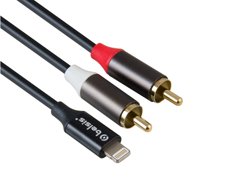 Аксессуар Belsis Lightning - 2xRCA 1m Black BW1622