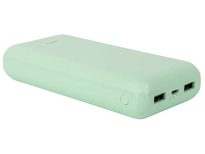 

Внешний аккумулятор Perfeo Power Bank Color Vibe 20000mAh Mint PF_D0169, Color Vibe