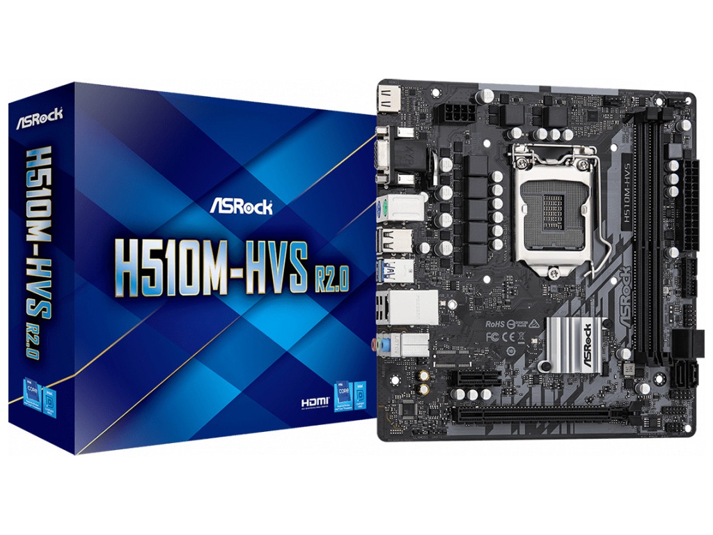 фото Материнская плата asrock h510m-hvs r2.0