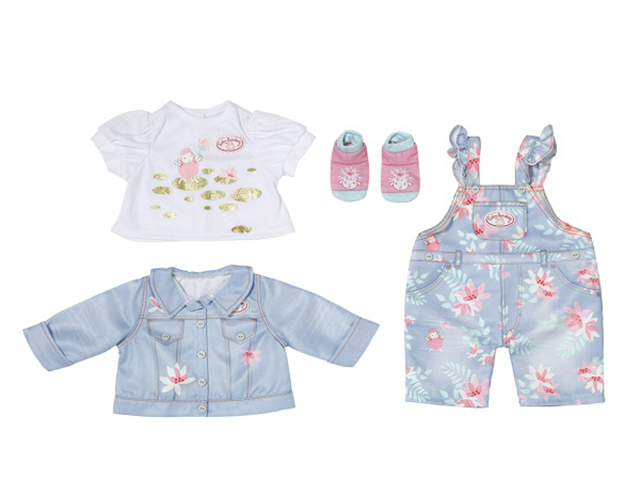 

Одежда для куклы Zapf Creation Baby Annabell Джинсовый комплект с ботиночками 706-268, 706-268