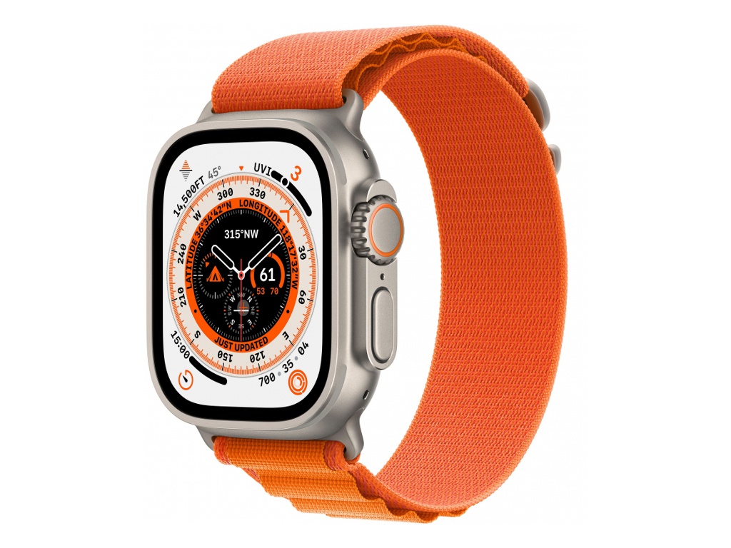 

Умные часы APPLE Watch Ultra GPS + Cellular 49mm Titanium Case with Orange Alpine Loop - M, Watch Ultra GPS + Cellular 49mm