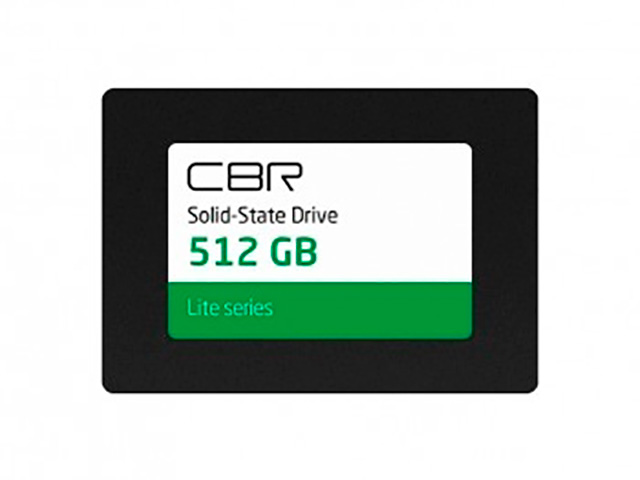 

Твердотельный накопитель CBR Lite 512Gb SSD-512GB-2.5-LT22, SSD-512GB-2.5-LT22