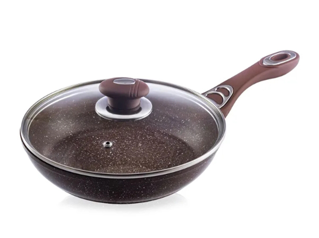 

Сковорода Bekker 22cm Dark Chocolate с крышкой BK-7838, BK-7838