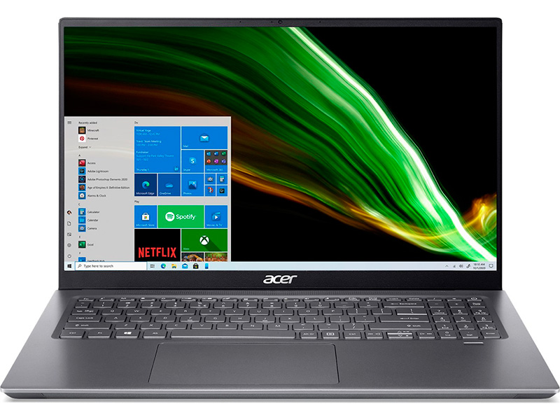 

Ноутбук Acer Swift X SFX16-51G-51QA Silver NX.AYKER.004 (Intel Core i5-11320H 3.2 GHz/8192Mb/512Gb SSD/nVidia GeForce RTX 3050 4096Mb/Wi-Fi/Bluetooth/Cam/16/1920x1080/no OS), Swift X SFX16-51G-51QA