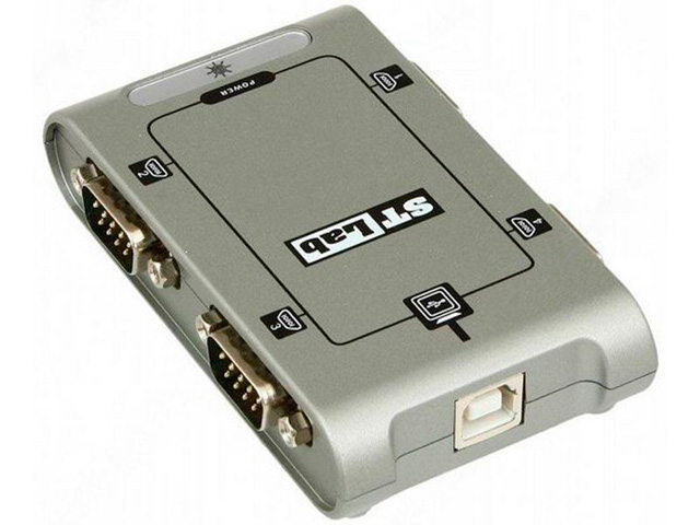 Аксессуар ST-Lab USB - 4xCOM 9M U-400 переходник sata usb st lab u 1260