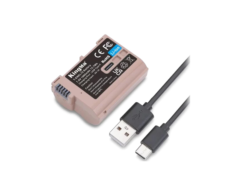 

Аккумулятор Kingma EN-EL15 1960mAh Type-C 27563, EN-EL15