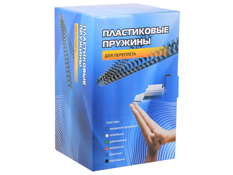 

Пружины для переплета Гелеос 45mm 50шт Plastic Black BCA4-45B, BCA4-45B