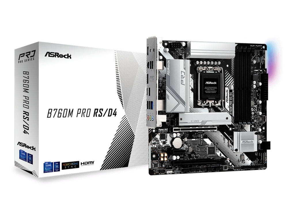 фото Материнская плата asrock b760m pro rs d4