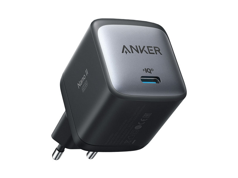 зарядное устройство anker powerport nano ii gan 65w a2663g11 bk Зарядное устройство Anker Nano II 65W B2B Europe Black A2663G11