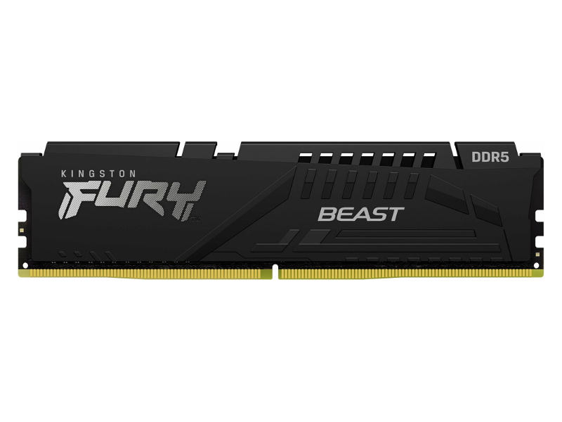Модуль памяти Kingston Fury Beast DDR5 DIMM 5600MHz PC5-44800 CL40 32Gb KF556C40BB-32 модуль памяти kingston ddr5 dimm 5600mhz pc 44800 cl40 32gb 2х16gb kf556c40bbak2 32
