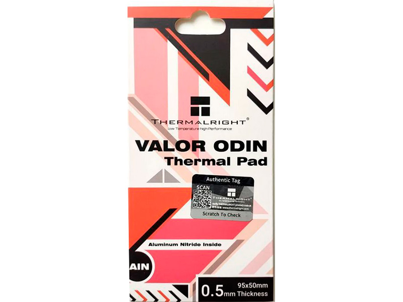 Листовой термоинтерфейс Thermalright Valor Odin 95x50x0.5mm VALOR-ODIN-95X50-0.5 листовой термоинтерфейс thermalright valor odin 95x50x0 5mm valor odin 95x50 0 5