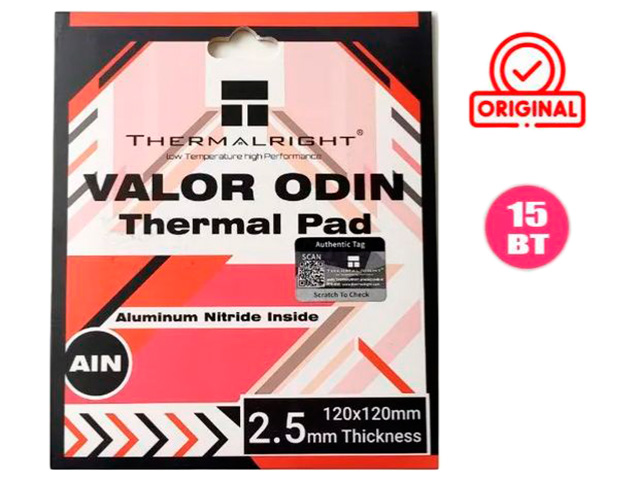 

Листовой термоинтерфейс Thermalright Valor Odin 120x120x2.5mm VALOR-ODIN-120X120-2.5, VALOR-ODIN-120X120-2.5