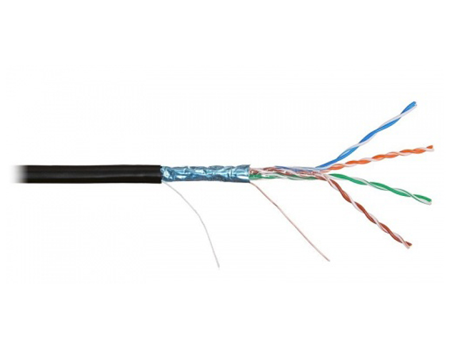 Сетевой кабель Ripo FTP 4 cat.5e 24AWG CCA Outdoor 25m 001-122003-25 сетевой кабель ripo utp2 cat 5e 24awg cu 100m 001 111008 100