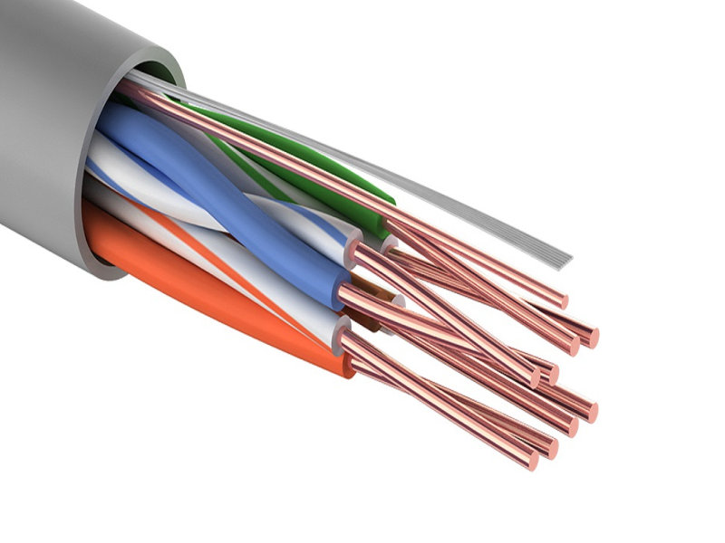 Сетевой кабель ProConnect U/UTP cat 5e PVC / 4PR / 24AWG / Indoor / Solid 305m Grey 01-0043-2