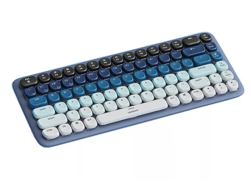 Клавиатура Ugreen KU101 Fun+ Mechanical Blue 15226 iblancod k84 84 клавишная трехрежимная механическая клавиатура bt5 0 2 4g проводное соединение pbt keycaps blue переключатели gateron silver