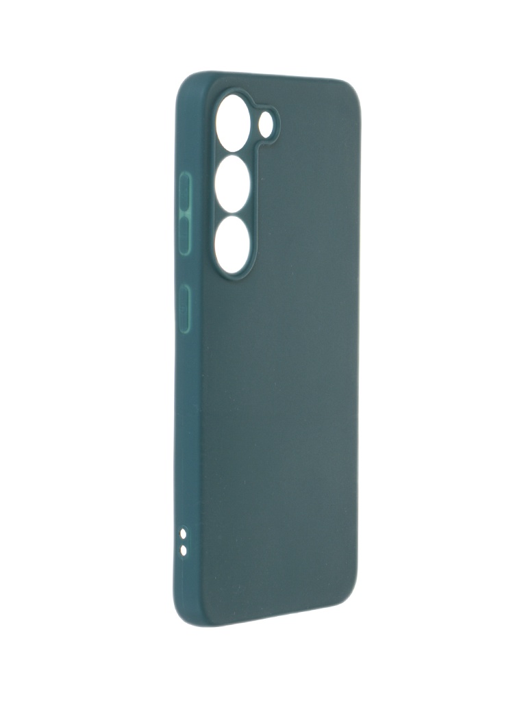 фото Чехол borasco для samsung galaxy s23 silicone matte green opal 71528