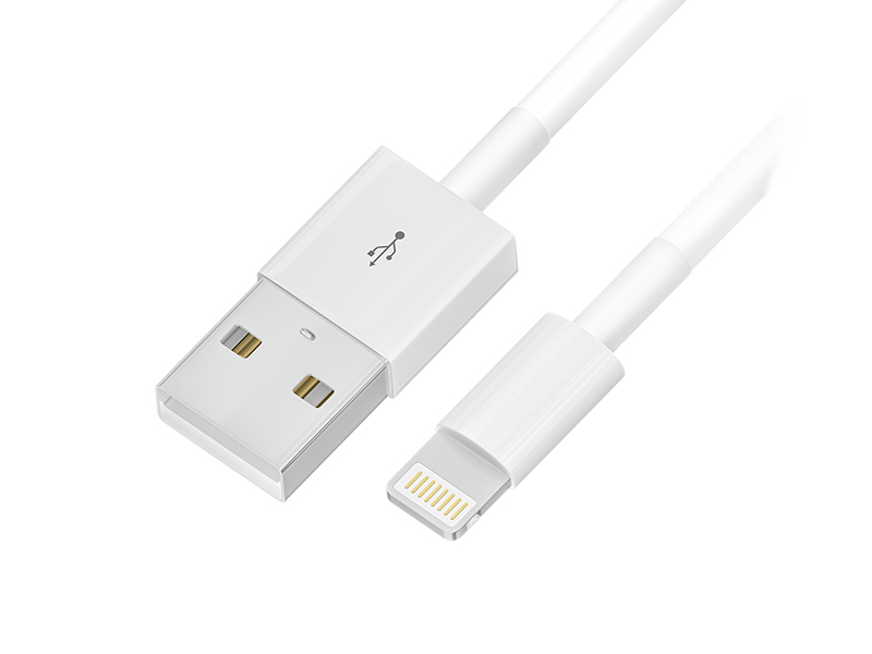 

Аксессуар GCR USB AM - Lightning 25cm White GCR-54809, GCR-54809