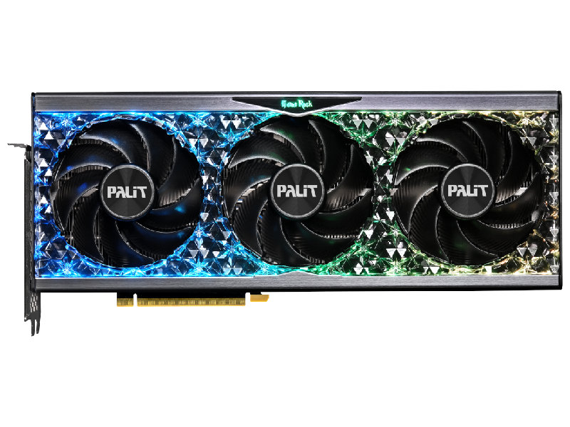  Palit GeForce RTX 4070 Ti GameRock 2310MHz PCI-E 4.0 12288Mb 21000MHz 192-bit HDMI 3xDP NED407T019K9-1045G
