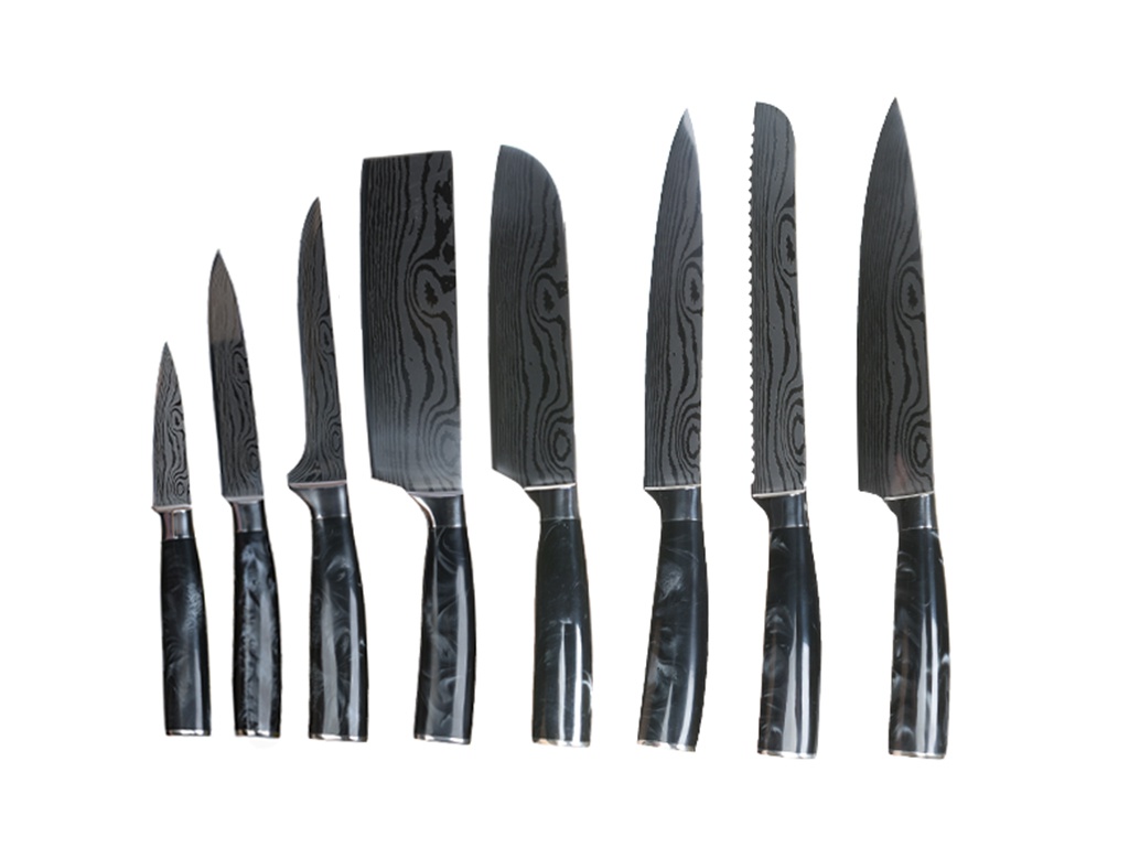 Spetime 8 pieces. Xiaomi SPETIME 8-pieces Kitchen Knife Set Red.