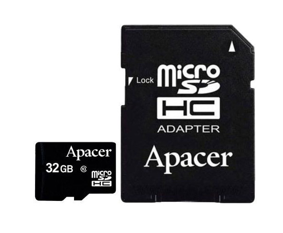 Zakazat.ru: Карта памяти 32Gb - Apacer - Micro Secure Digital HC Class 10 AP32GMCSH10-R с переходником под SD
