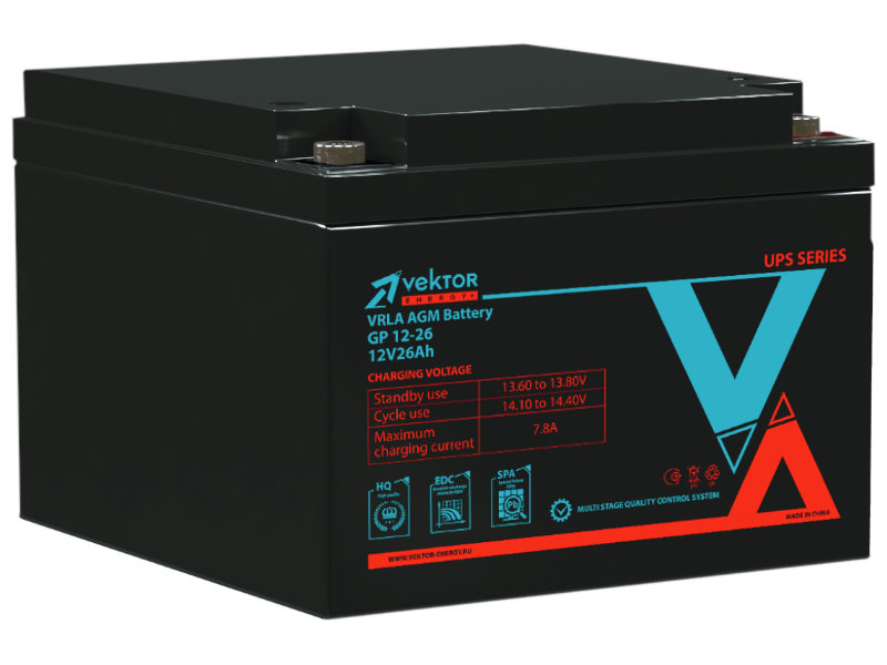 Аккумулятор Vektor Energy GP 12-26