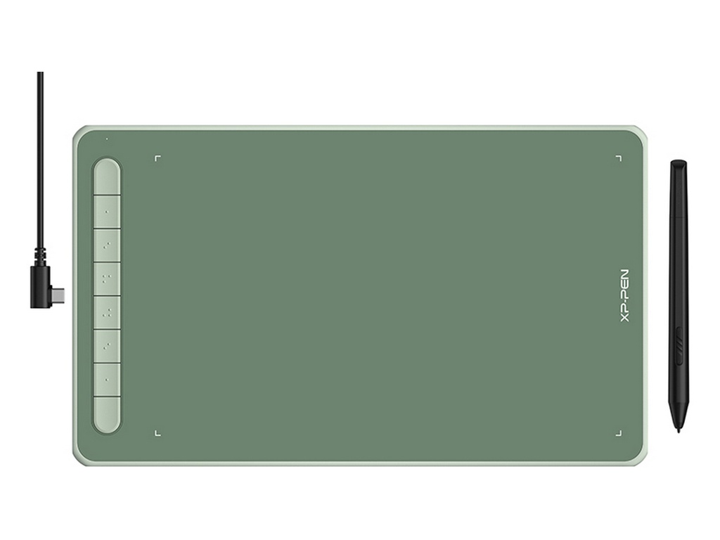 Графический планшет XPPen Deco L IT1060 USB Green графический планшет xppen deco pro lw 2 го поколения mt1172b ack05