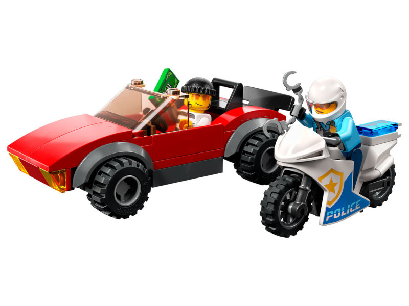 

Конструктор Lego City Полицейская погоня на байке 59 дет. 60392, City Полицейская погоня на байке