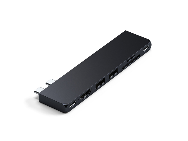 фото Хаб usb satechi usb-c pro slim black st-hucphsd