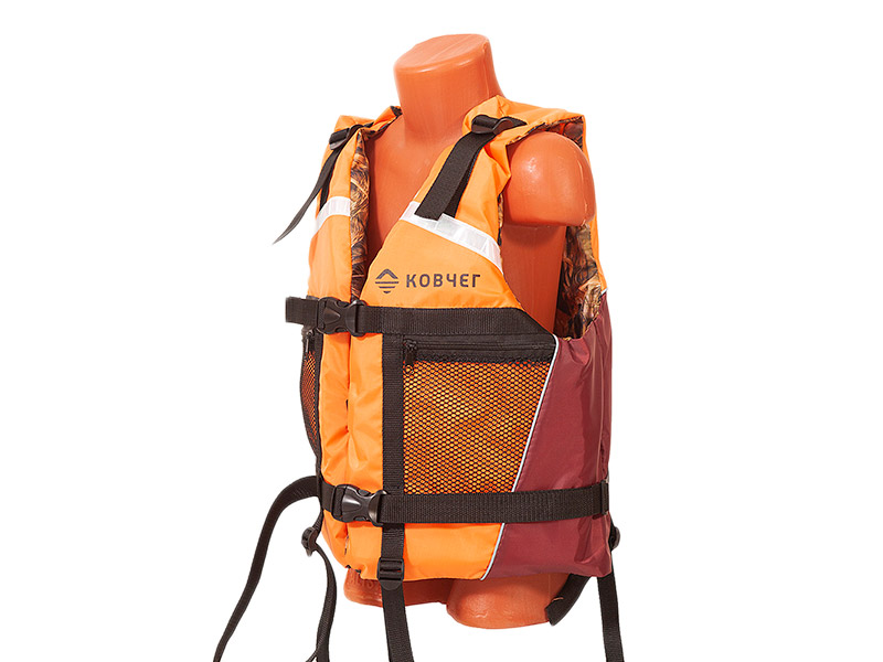 

Спасательный жилет Ковчег Тритон двусторонний ТУ р.46-50 (M-L) Orange-Bordo-Camouflage, Тритон