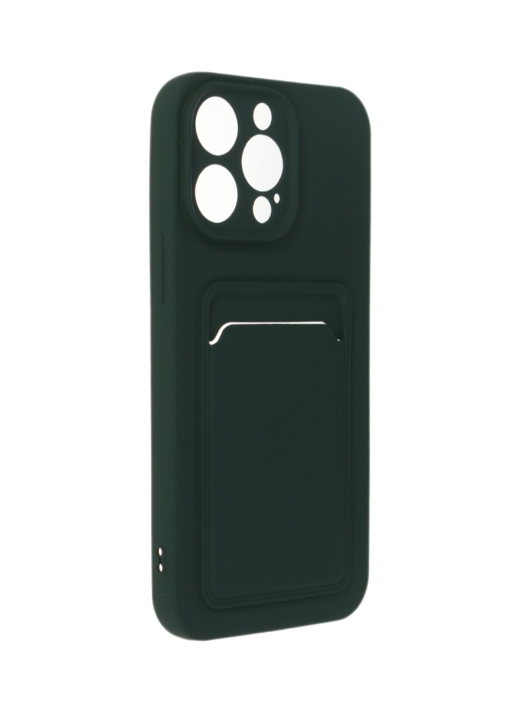 

Чехол Neypo для APPLE iPhone 14 Pro Max Pocket Matte Silicone с карманом Dark Green NPM58893, APPLE iPhone 14 Pro Max