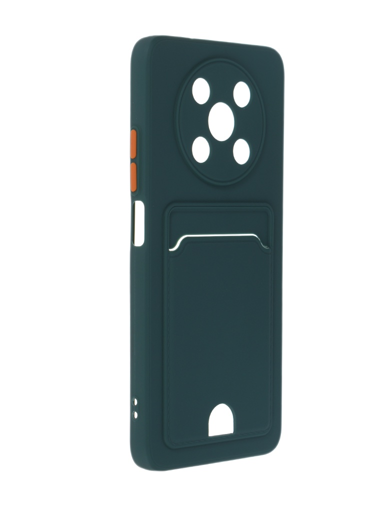 

Чехол Neypo для Huawei Nova Y90 Pocket Matte Silicone с карманом Dark Green NPM58564, Huawei Nova Y90