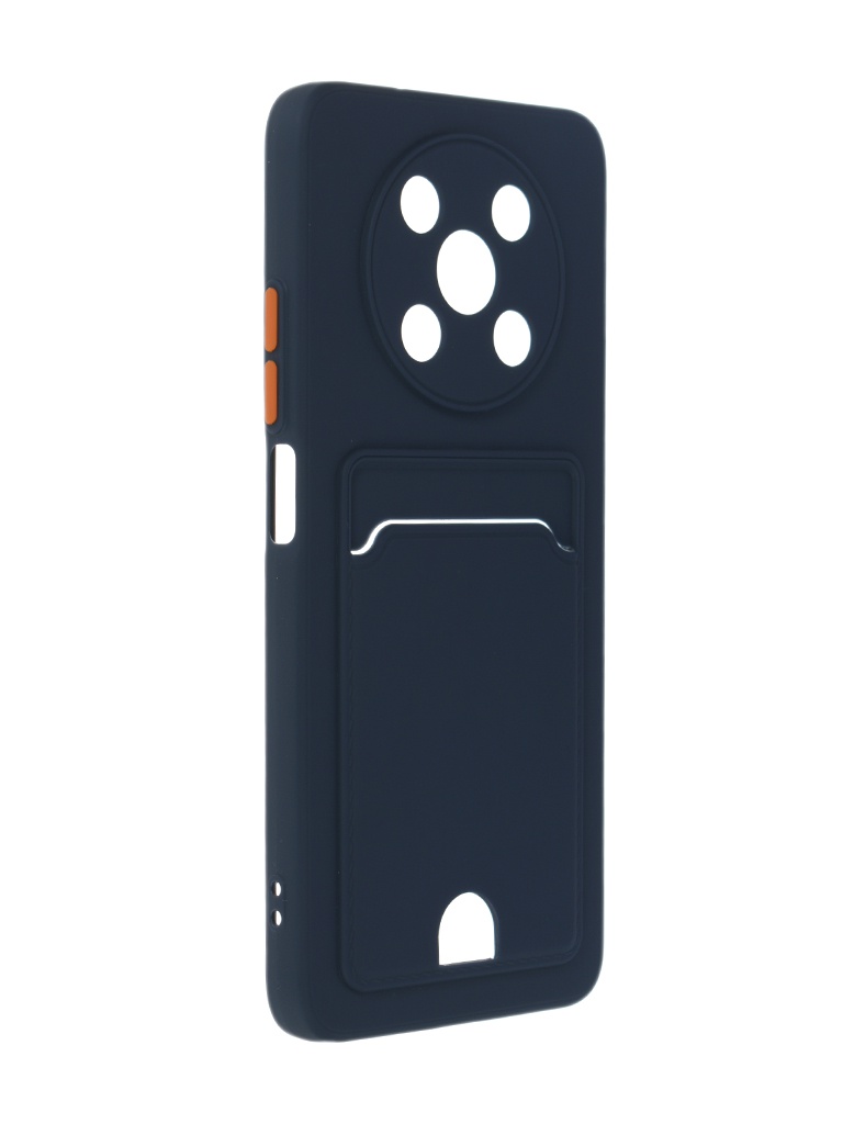 

Чехол Neypo для Huawei Nova Y90 Pocket Matte Silicone с карманом Dark Blue NPM58565, Huawei Nova Y90