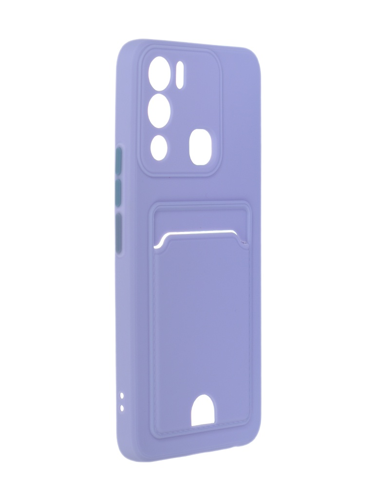 

Чехол Neypo для Infinix Hot 12i Pocket Matte Silicone с карманом Lilac NPM57033, Infinix Hot 12i