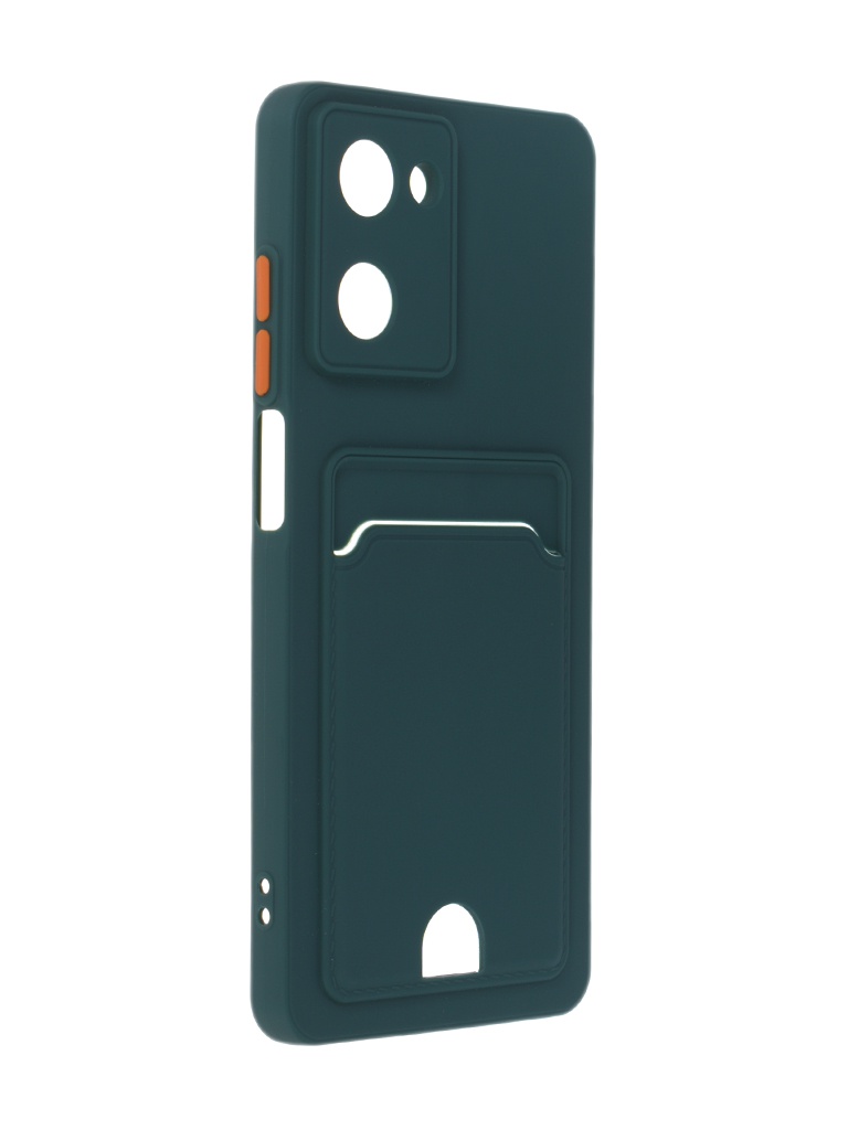 

Чехол Neypo для Realme 10 4G Pocket Matte Silicone с карманом Dark Green NPM57647, Realme 10 4G