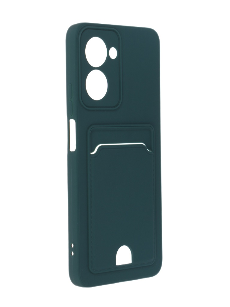 

Чехол Neypo для Realme C33 Pocket Matte Silicone с карманом Dark Green NPM57055, Realme C33