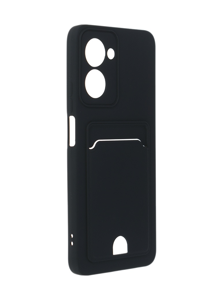

Чехол Neypo для Realme C33 Pocket Matte Silicone с карманом Black NPM57053, Realme C33