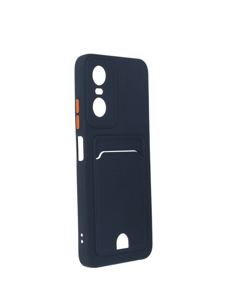 

Чехол Neypo для Tecno Pop 6 Pro Pocket Matte Silicone с карманом Dark Blue NPM57161, Tecno Pop 6 Pro