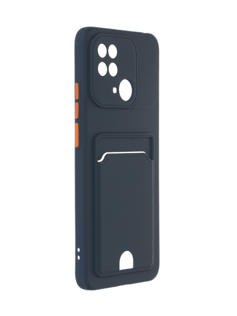 

Чехол Neypo для Poco C40 Pocket Matte Silicone с карманом Dark Blue NPM57180, Poco C40