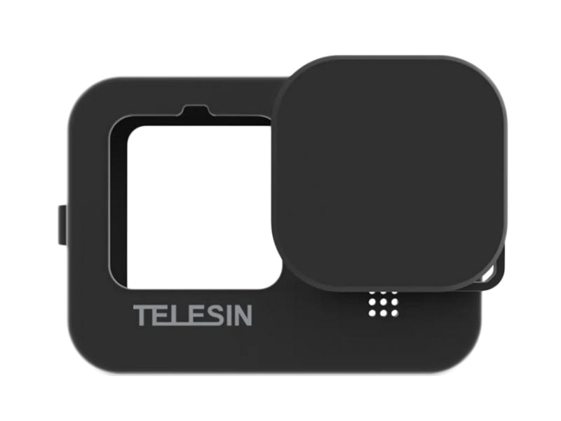 Чехол Telesin для GoPro Hero 11 / 10 / 9 Silicone Black GP-HER-041 кейс telesin для gopro hero 9 eva grey gp cpb 902